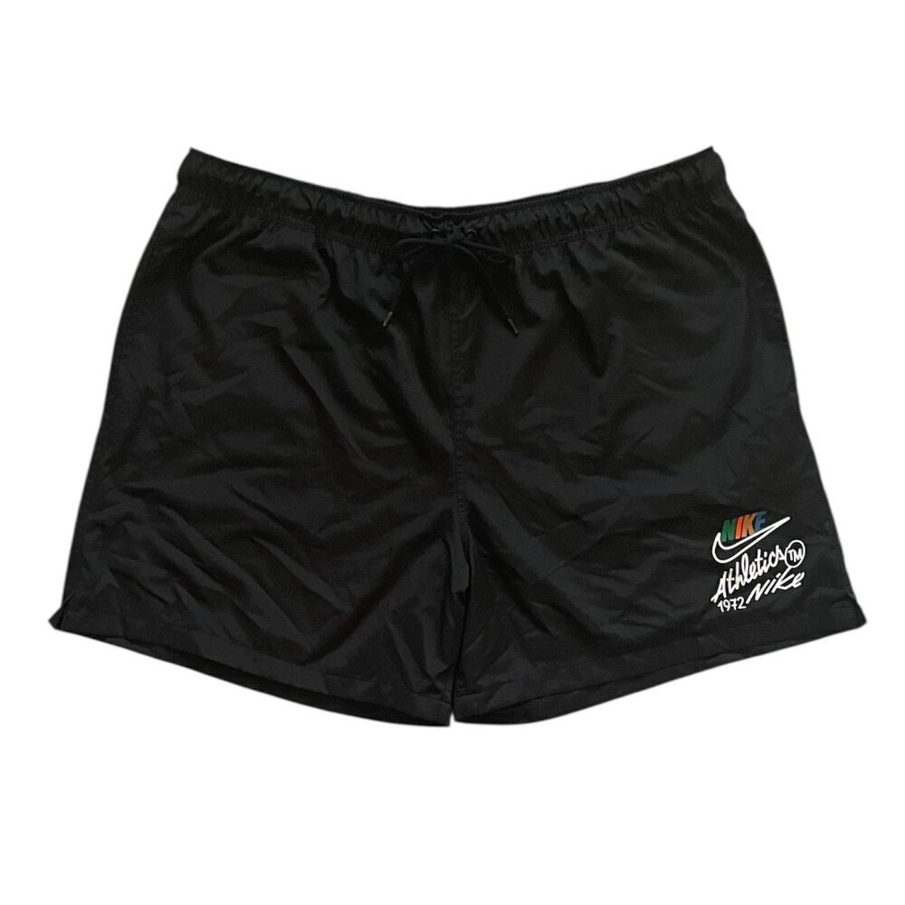 Nike Dri-FIT Mens Graphic Logo Training Shorts Pocket Black Sz XXL